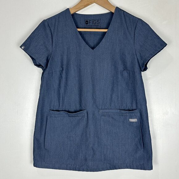 Figs Cusco Scrub Top Yola Skinny Set Size XS/P Graphite Grey Medical Uniform - Picture 2 of 16